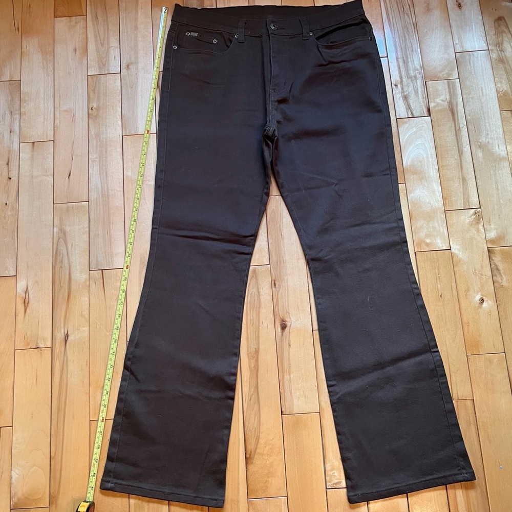 NWOT-DG2 Brown Bootcut Jeans-Size 12 by Diane Gilman - Picture 3 of 10